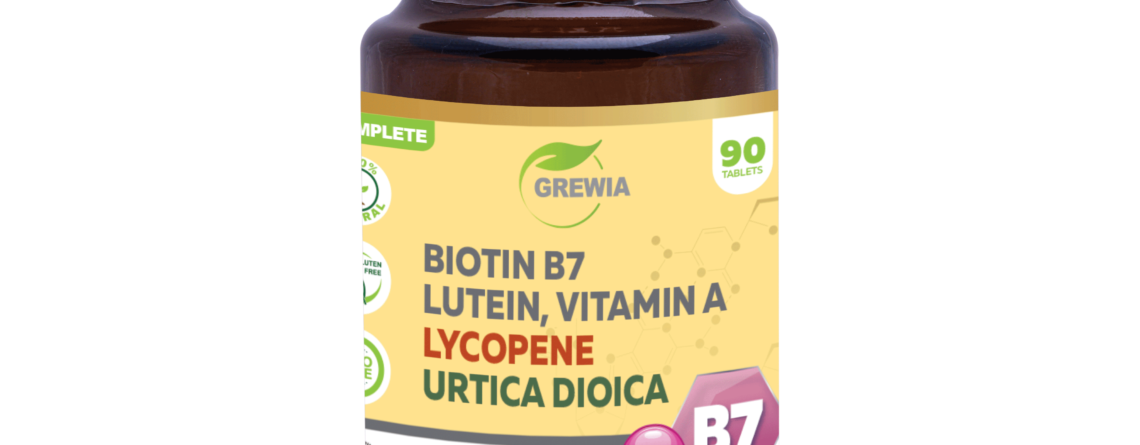 КОСА КОЖА НОКТИ - BIOTIN B7 - LYCOPENE - LUTEIN - VITAMIN A - URTICA DIOICA