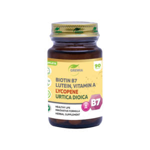 КОСА КОЖА НОКТИ - BIOTIN B7 - LYCOPENE - LUTEIN - VITAMIN A - URTICA DIOICA