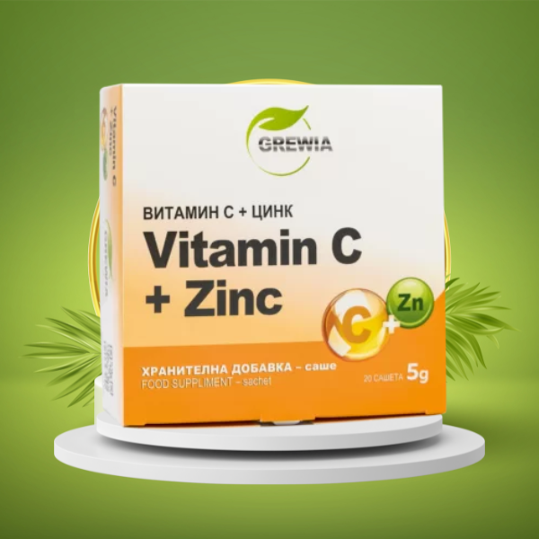 ИМУНИТЕТ / АНТИОКСИДАНТИ - VITAMIN C + ZINC - 20 БРОЯ САШЕТА
