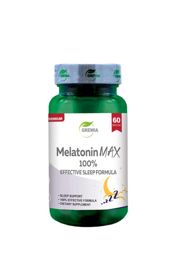 БЕЗСЪНИЕ / ТРЕВОЖНОСТ - MELATONIN MAX 100% - EFFECTIVE SLEEP FORMULA