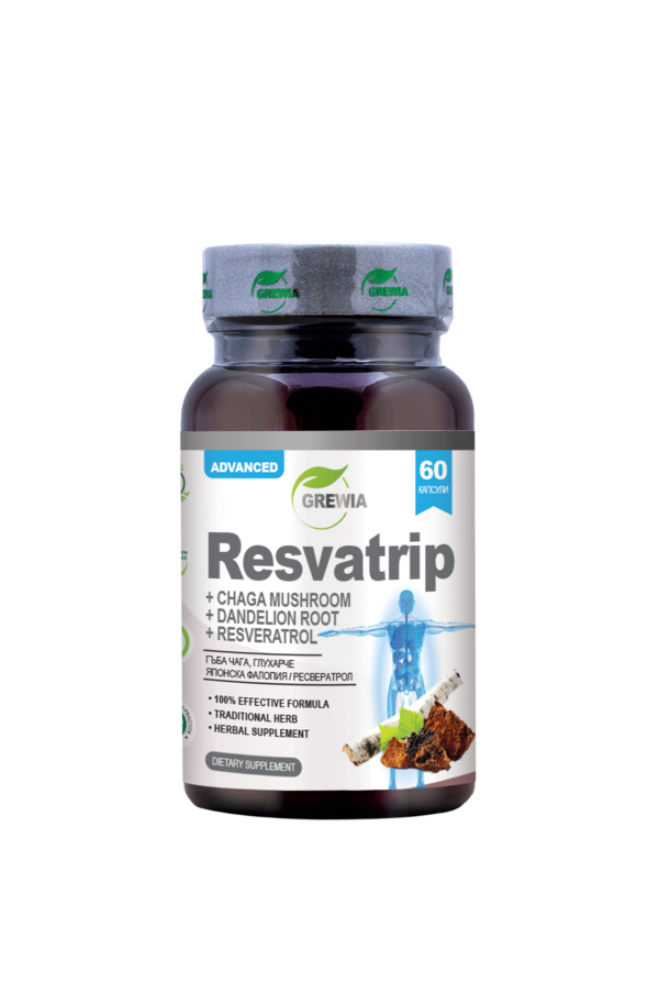 ОНКОЛОГИЧНИ / ИМУНИТЕТ - RESVАTRIP / CHAGA MUSHROOM / DANDELION ROOT / RESVERATROL