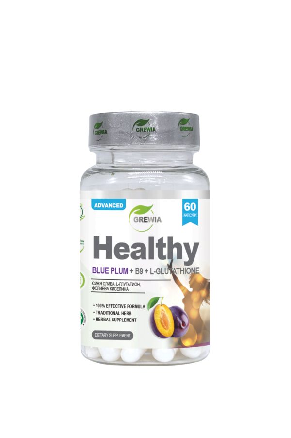 ОРГАНИЧЕН ДЕТОКС / ОБЩО ЗДРАВЕ - HEALTHY - BLUE PLUM / FOLIC ACID - B9 / L - GLUTATHIONE